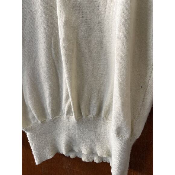 VTG Regency Collection for Joyce Large Ivory Gold Sequined Embellished Sweater - Picture 11 of 12